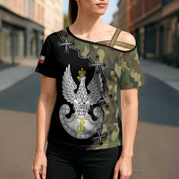 Poland Home Army Cross Shoulder Shirt Armia Krajowa Military Eagle