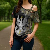 Poland Home Army Cross Shoulder Shirt Armia Krajowa Military Eagle