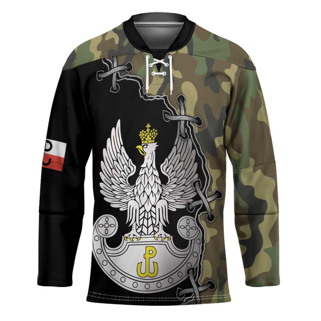 Poland Home Army Hockey Jersey Armia Krajowa Military Eagle