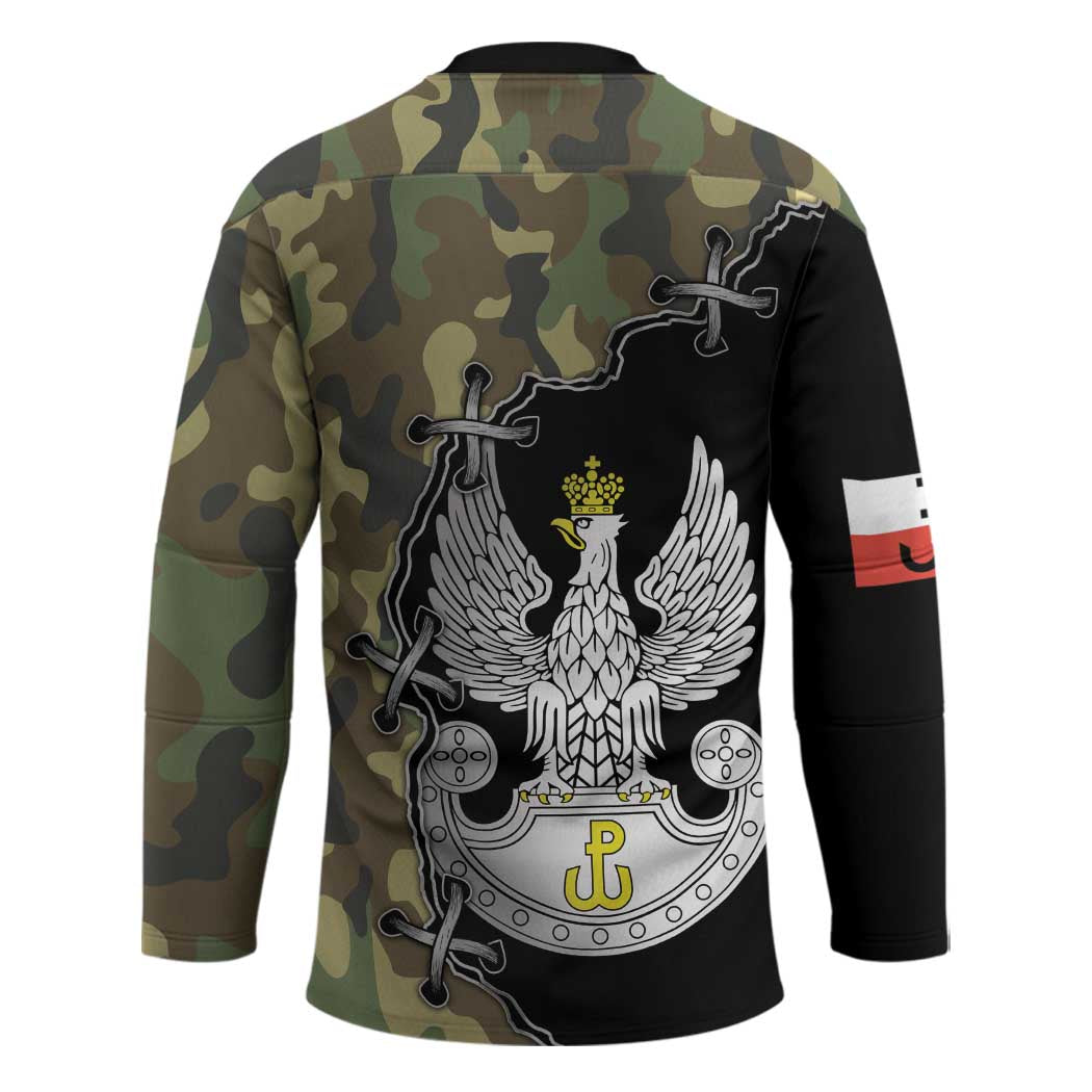 Poland Home Army Hockey Jersey Armia Krajowa Military Eagle