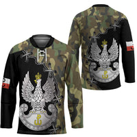 Poland Home Army Hockey Jersey Armia Krajowa Military Eagle