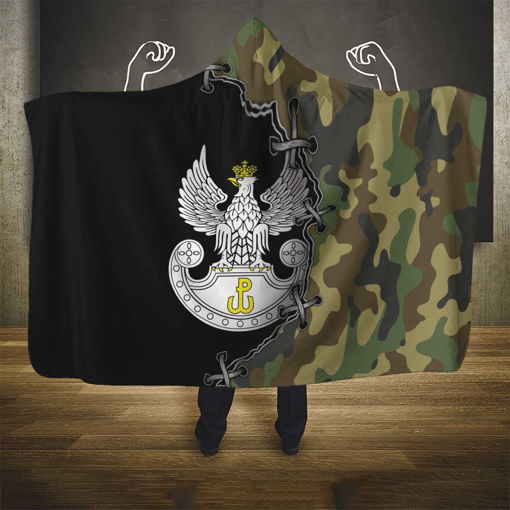 Poland Home Army Hooded Blanket Armia Krajowa Military Eagle