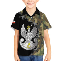 Poland Home Army Kid Hawaiian Shirt Armia Krajowa Military Eagle