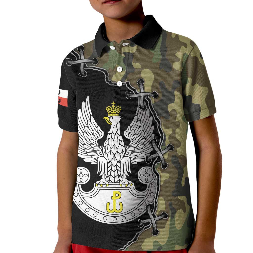 Poland Home Army Kid Polo Shirt Armia Krajowa Military Eagle