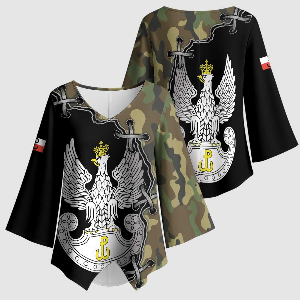Poland Home Army Kimono Sleeve Blouse Armia Krajowa Military Eagle