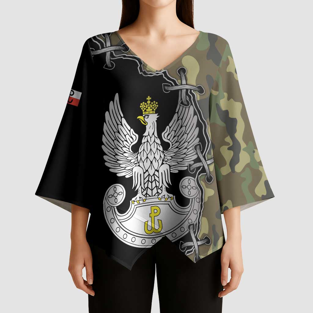 Poland Home Army Kimono Sleeve Blouse Armia Krajowa Military Eagle