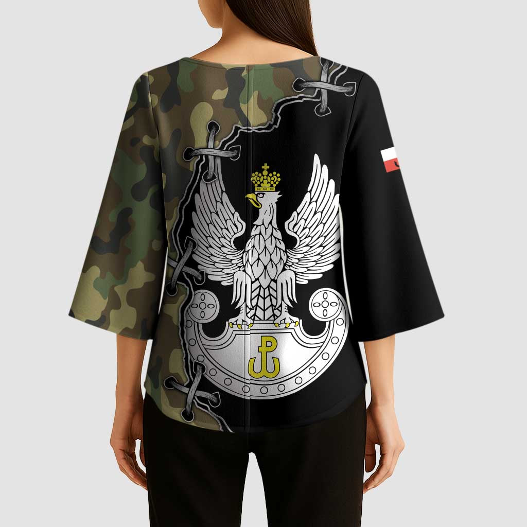 Poland Home Army Kimono Sleeve Blouse Armia Krajowa Military Eagle