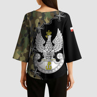 Poland Home Army Kimono Sleeve Blouse Armia Krajowa Military Eagle