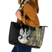 Poland Home Army Leather Tote Bag Armia Krajowa Military Eagle