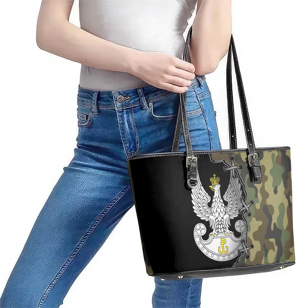 Poland Home Army Leather Tote Bag Armia Krajowa Military Eagle