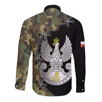 Poland Home Army Long Sleeve Button Shirt Armia Krajowa Military Eagle