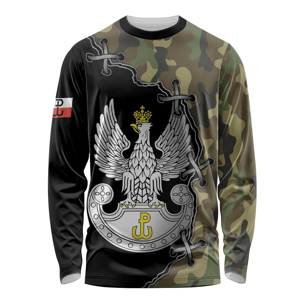 Poland Home Army Long Sleeve Shirt Armia Krajowa Military Eagle