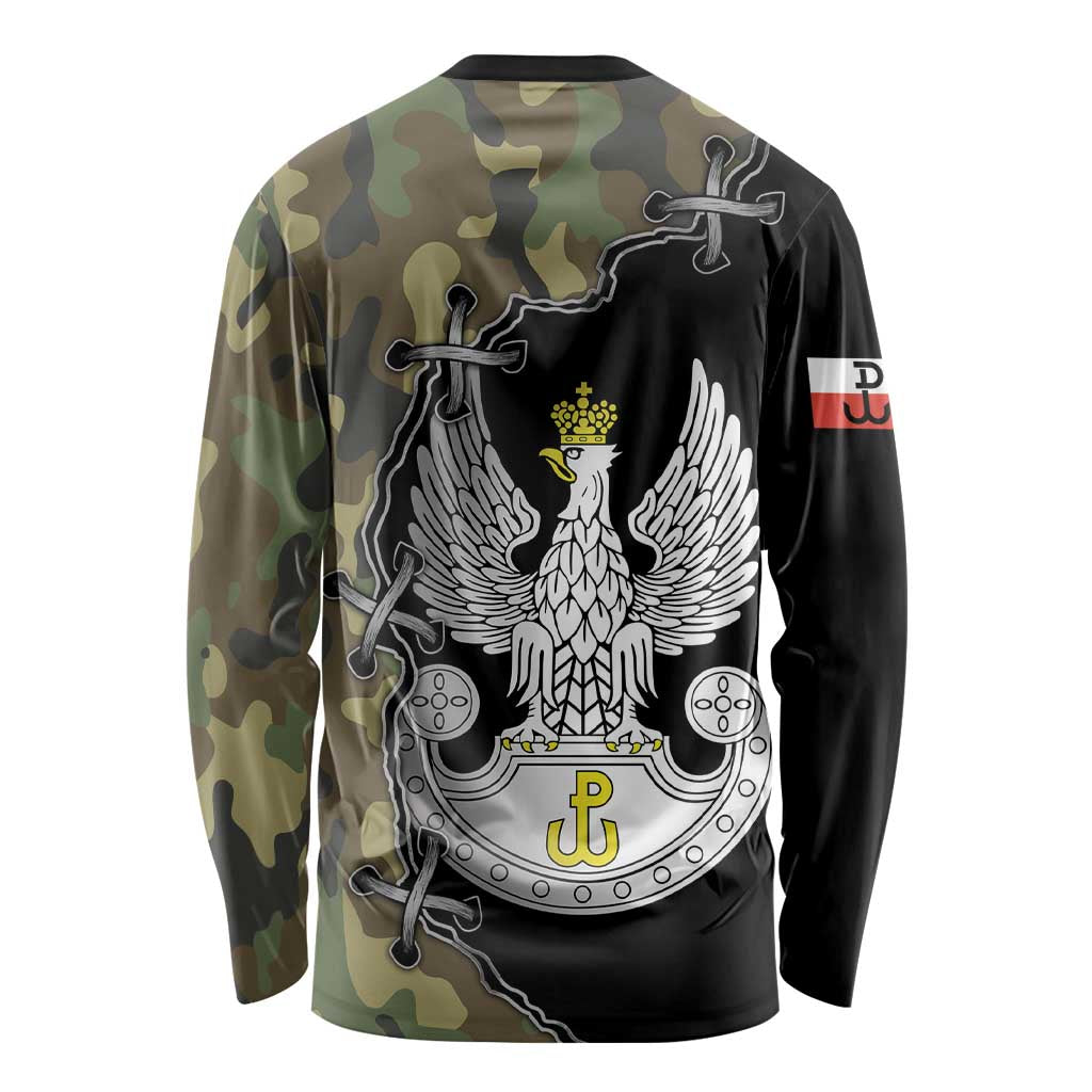 Poland Home Army Long Sleeve Shirt Armia Krajowa Military Eagle