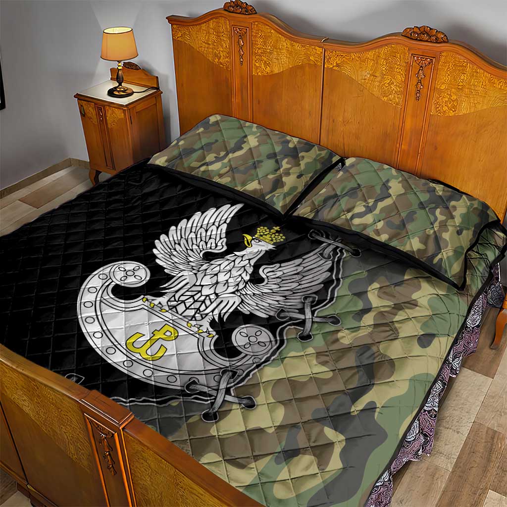 Poland Home Army Quilt Bed Set Armia Krajowa Military Eagle