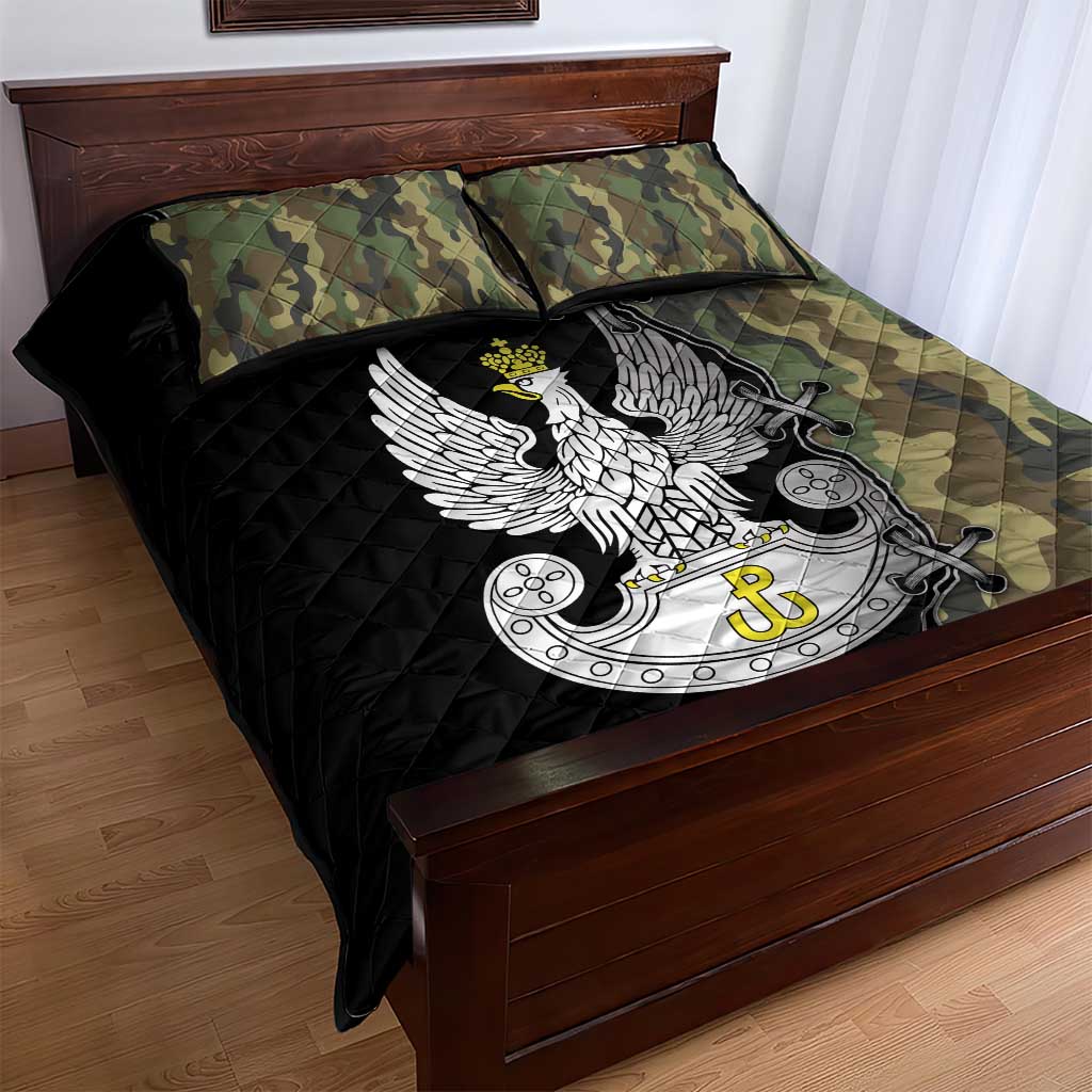 Poland Home Army Quilt Bed Set Armia Krajowa Military Eagle