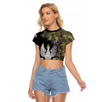 Poland Home Army Raglan Cropped T Shirt Armia Krajowa Military Eagle