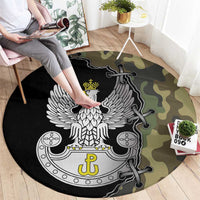 Poland Home Army Round Carpet Armia Krajowa Military Eagle