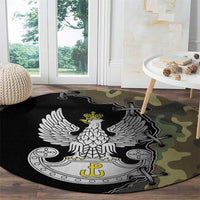 Poland Home Army Round Carpet Armia Krajowa Military Eagle