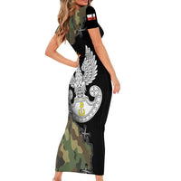 Poland Home Army Short Sleeve Bodycon Dress Armia Krajowa Military Eagle