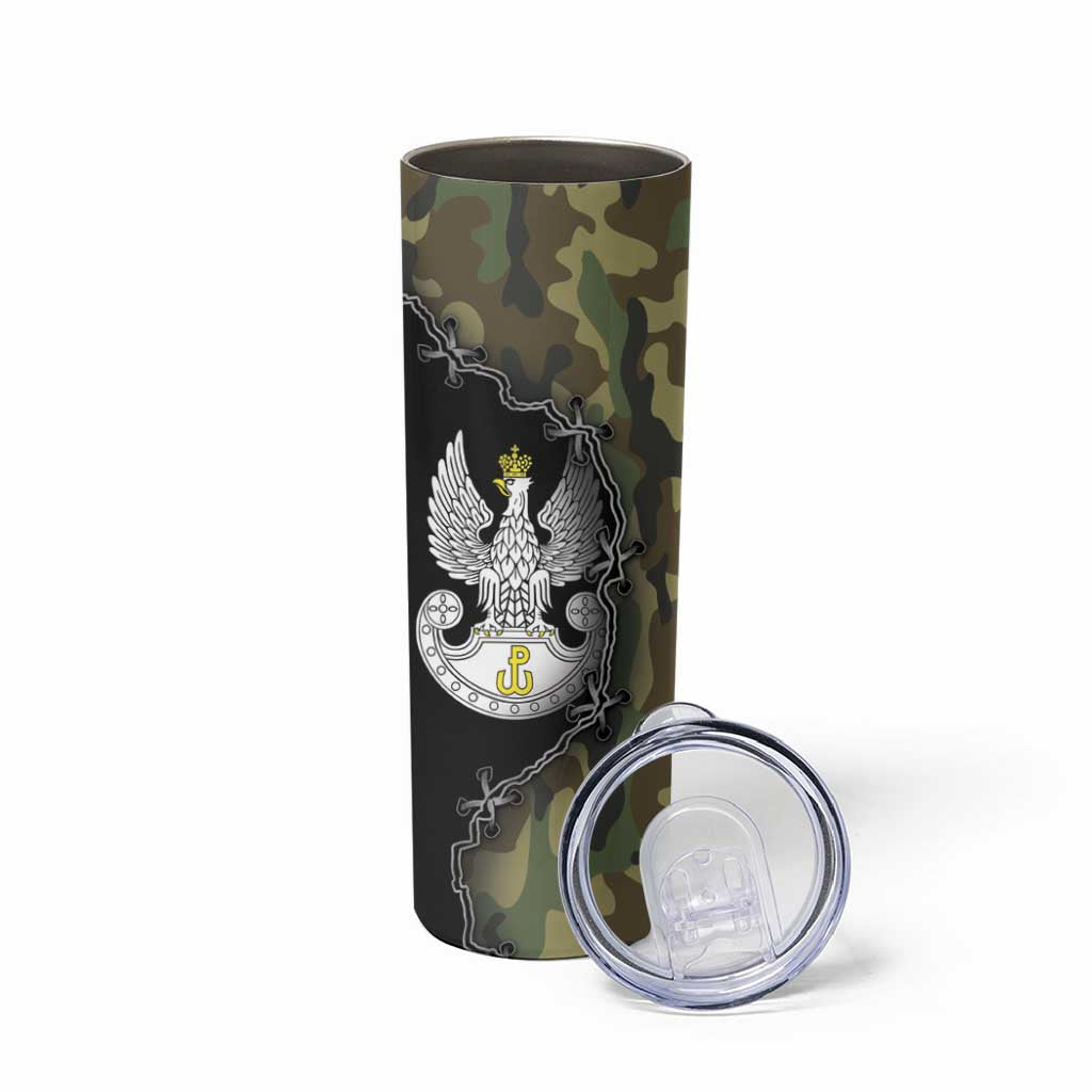 Poland Home Army Skinny Tumbler Armia Krajowa Military Eagle