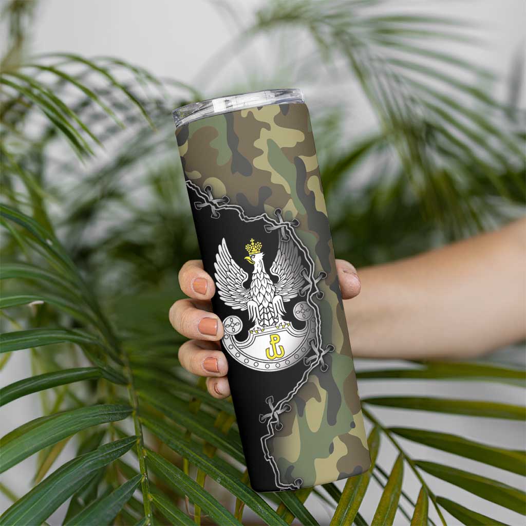 Poland Home Army Skinny Tumbler Armia Krajowa Military Eagle