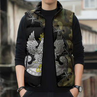 Poland Home Army Sleeveless Puffer Jacket Armia Krajowa Military Eagle