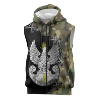 Poland Home Army Sleeveless Zip Hoodie Armia Krajowa Military Eagle