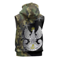 Poland Home Army Sleeveless Zip Hoodie Armia Krajowa Military Eagle