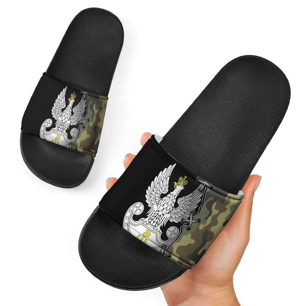 Poland Home Army Slide Sandals Armia Krajowa Military Eagle