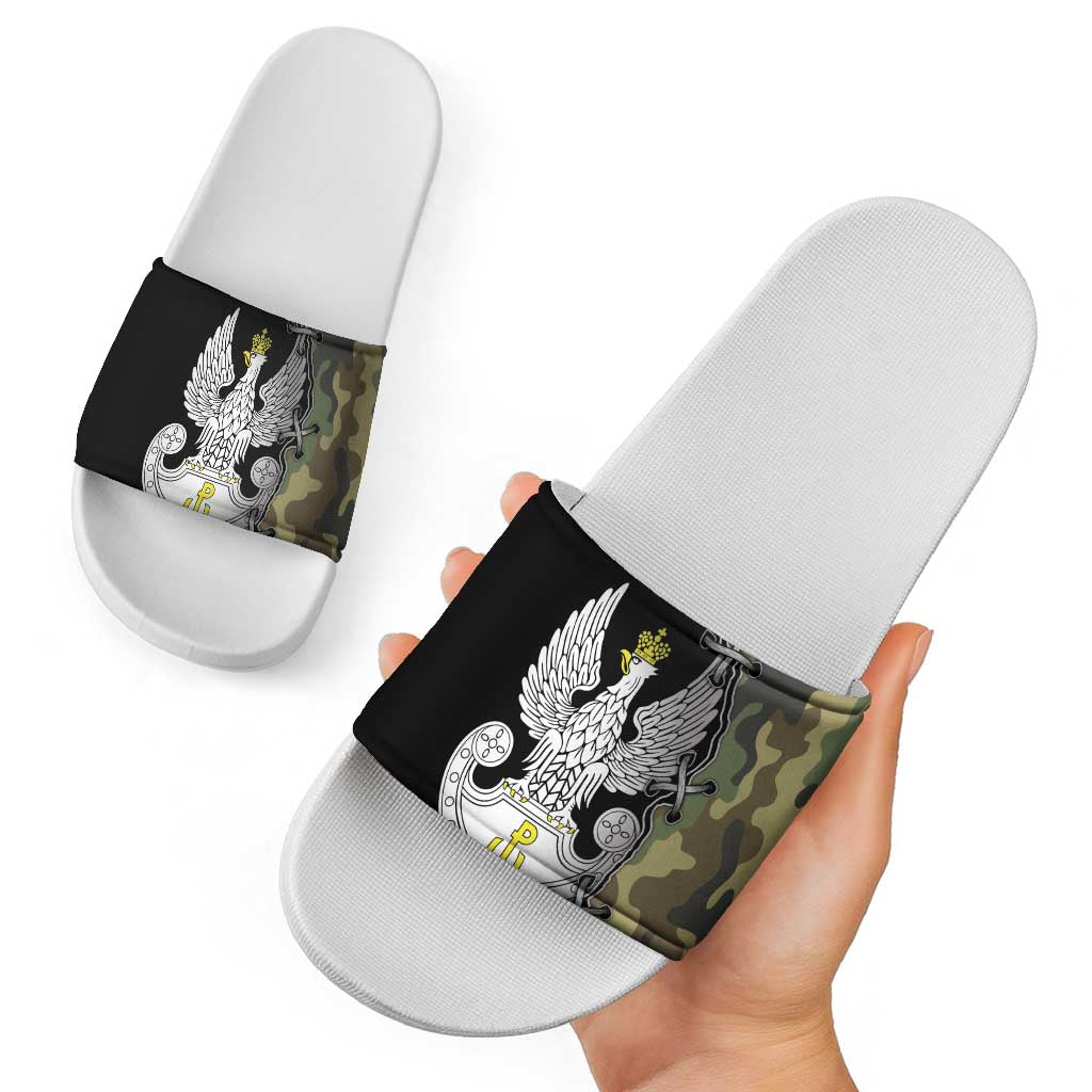 Poland Home Army Slide Sandals Armia Krajowa Military Eagle