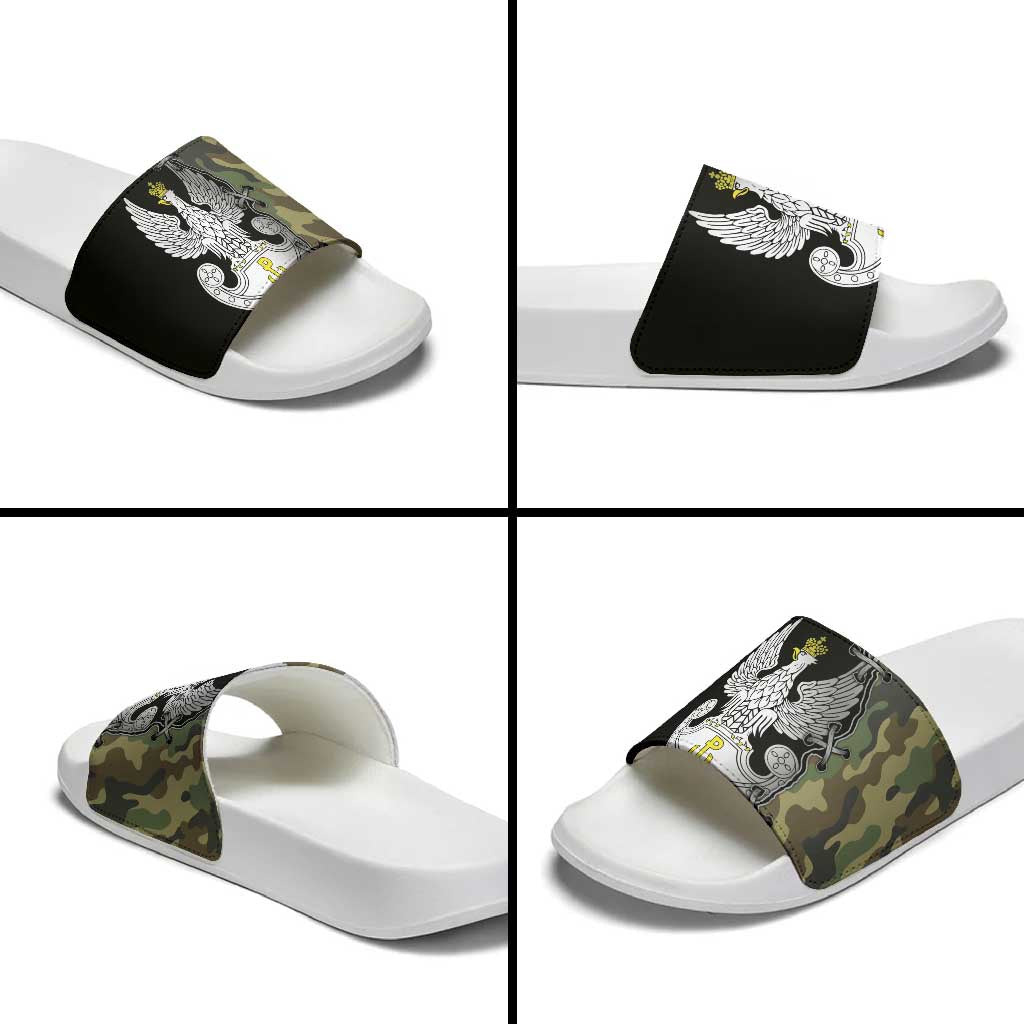 Poland Home Army Slide Sandals Armia Krajowa Military Eagle