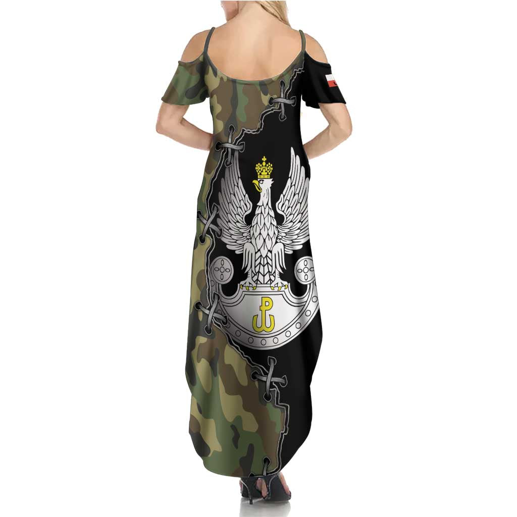 Poland Home Army Summer Maxi Dress Armia Krajowa Military Eagle