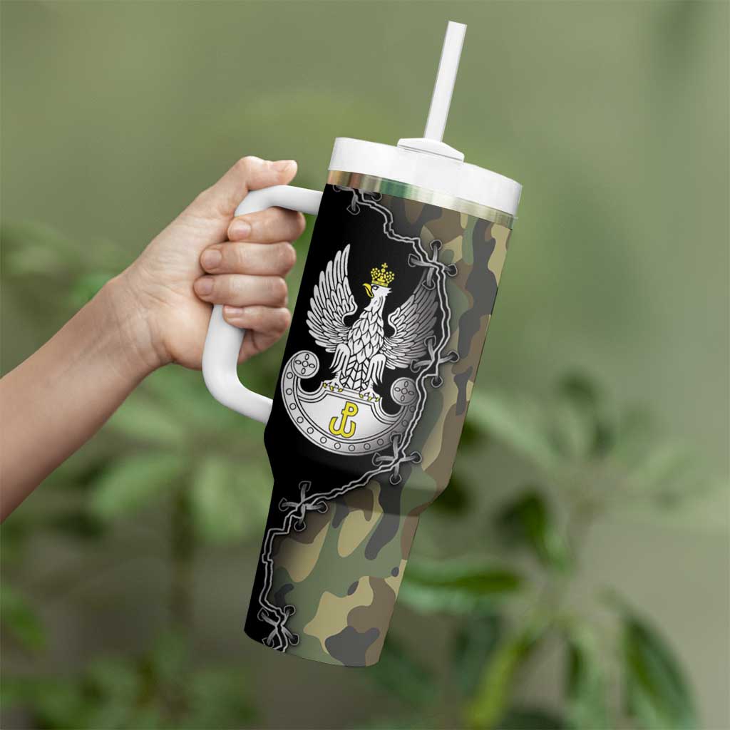Poland Home Army Tumbler With Handle Armia Krajowa Military Eagle