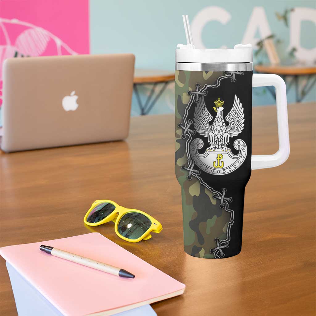 Poland Home Army Tumbler With Handle Armia Krajowa Military Eagle