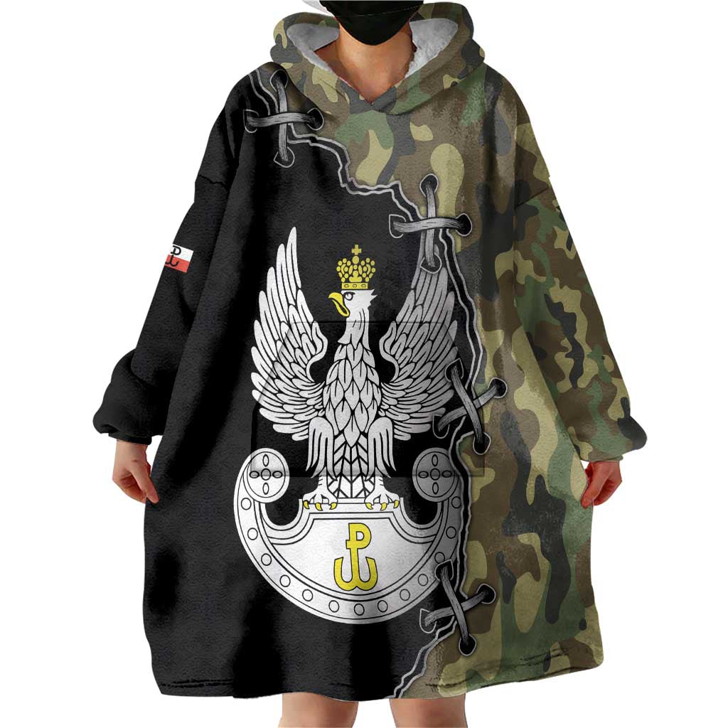 Poland Home Army Wearable Blanket Hoodie Armia Krajowa Military Eagle