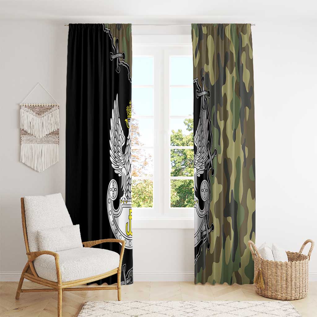 Poland Home Army Window Curtain Armia Krajowa Military Eagle