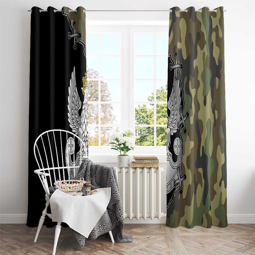 Poland Home Army Window Curtain Armia Krajowa Military Eagle