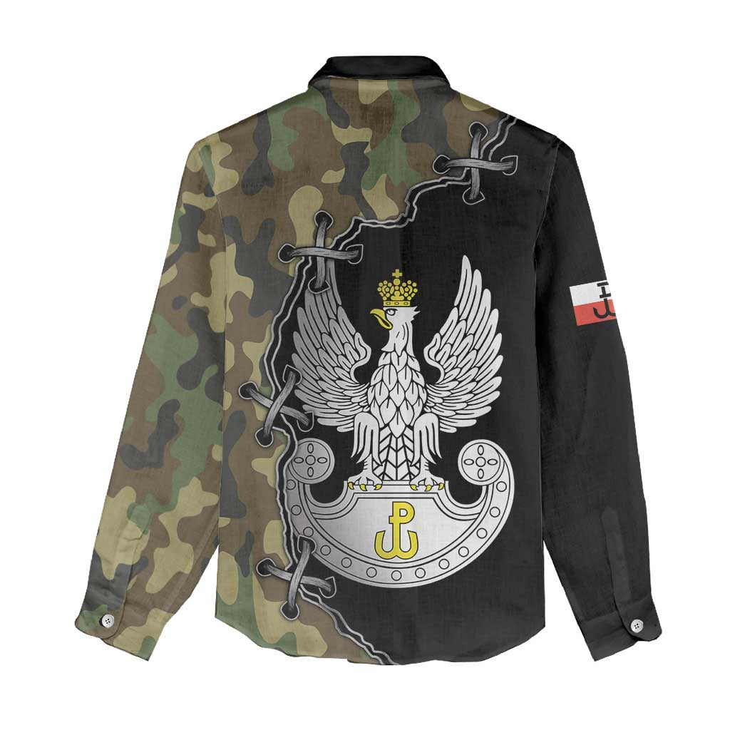 Poland Home Army Women Casual Shirt Armia Krajowa Military Eagle