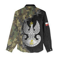 Poland Home Army Women Casual Shirt Armia Krajowa Military Eagle