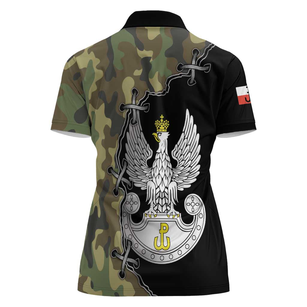 Poland Home Army Women Polo Shirt Armia Krajowa Military Eagle