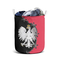 Poland White Eagle Laundry Basket Polish National Coat of Arms Design
