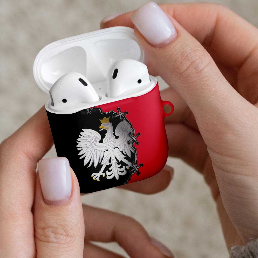 Poland White Eagle AirPods Case Polish National Coat of Arms Design