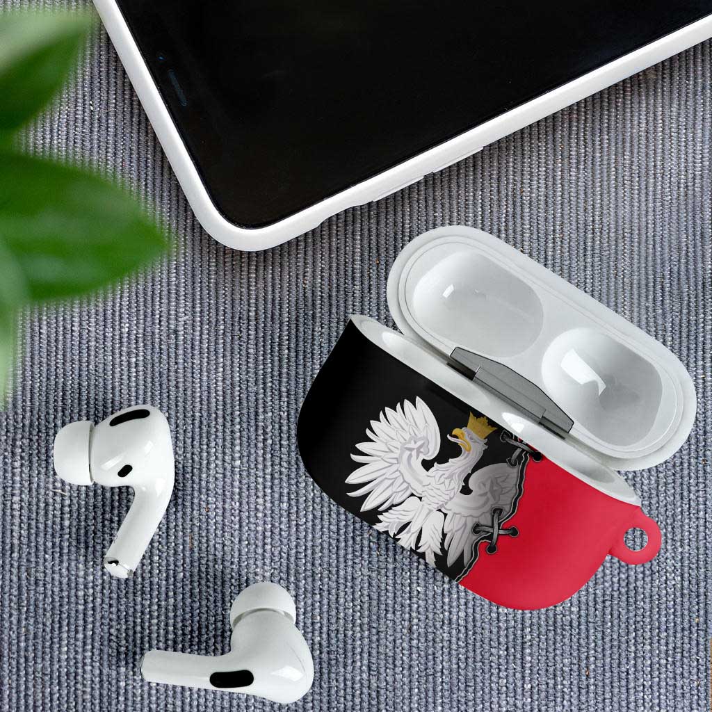 Poland White Eagle AirPods Case Polish National Coat of Arms Design