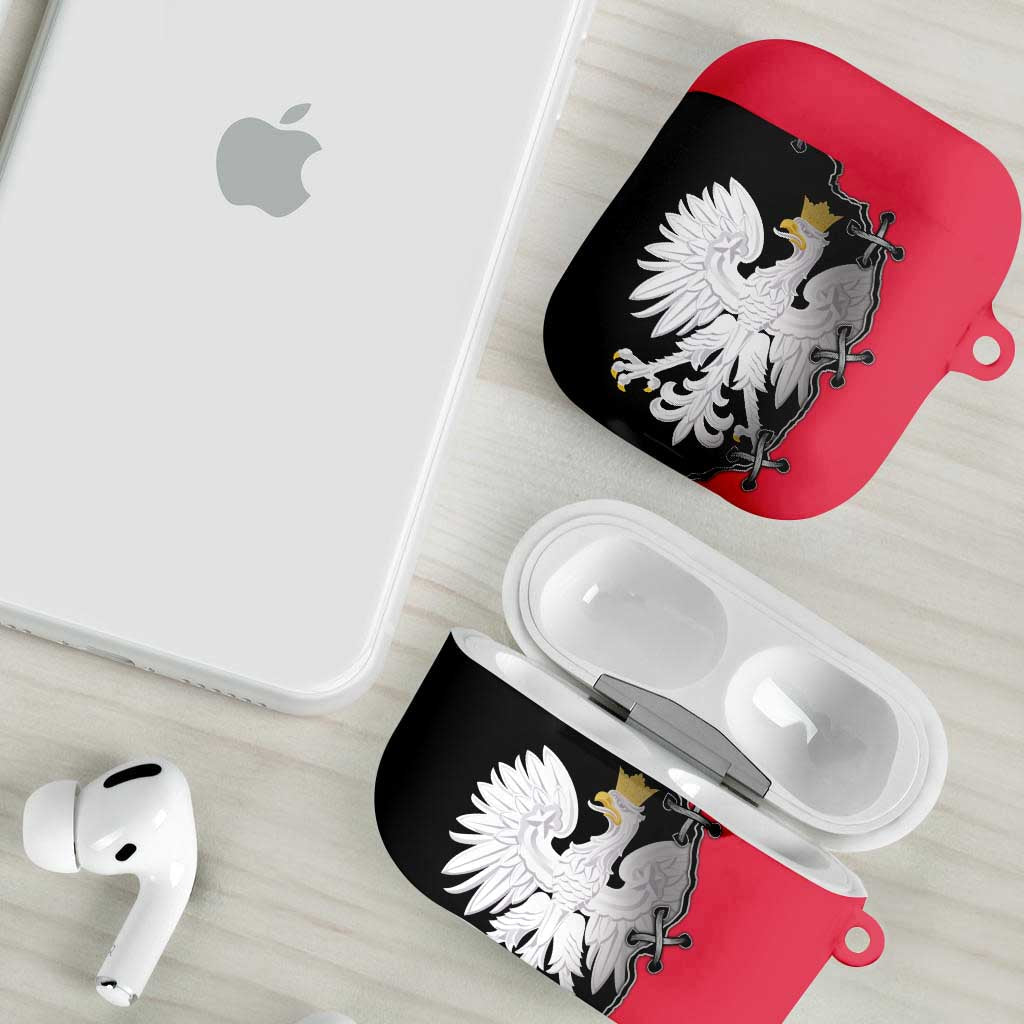 Poland White Eagle AirPods Case Polish National Coat of Arms Design