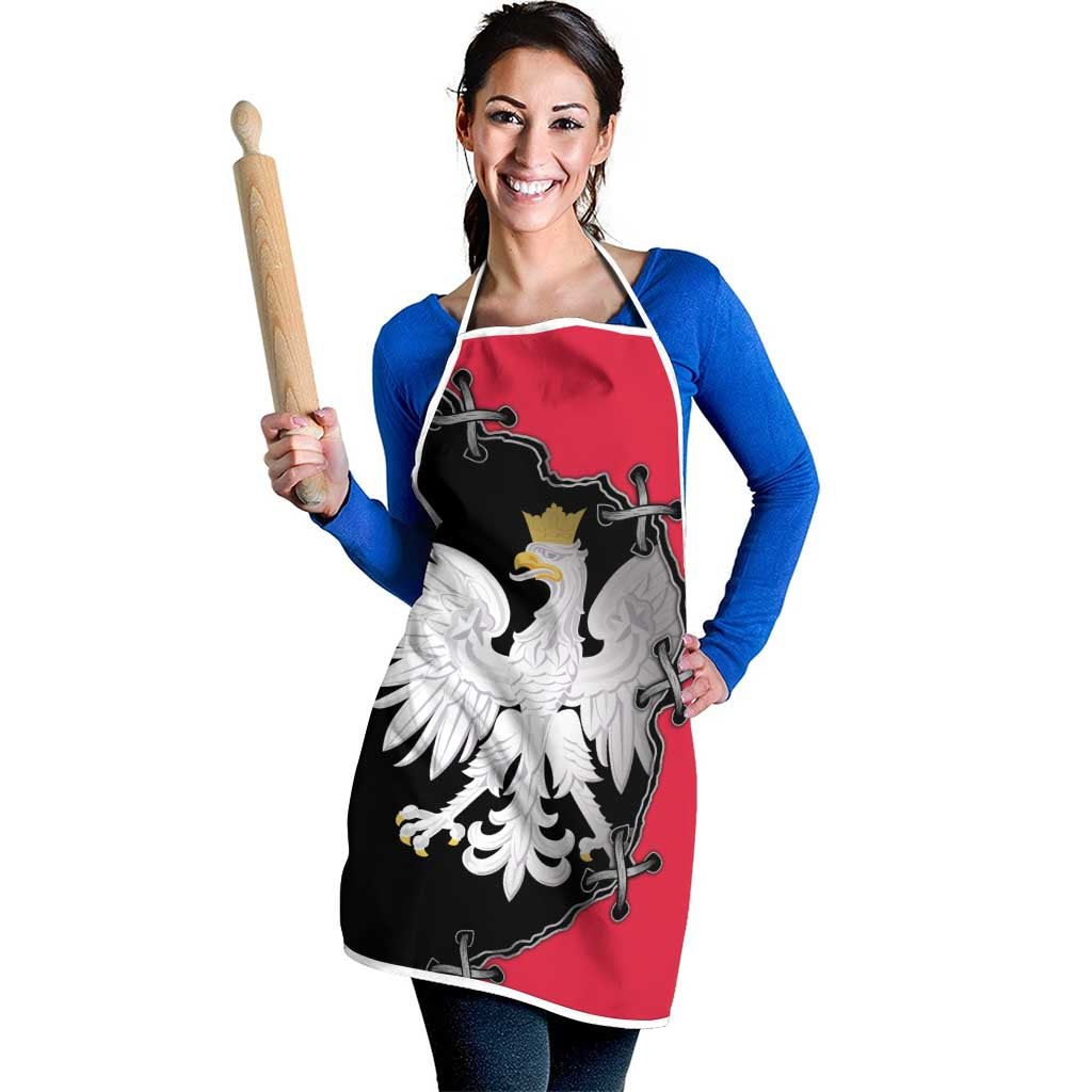 Poland White Eagle Apron Polish National Coat of Arms Design