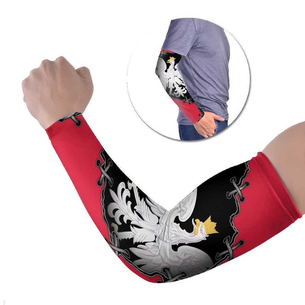 Poland White Eagle Arm Sleeves Polish National Coat of Arms Design
