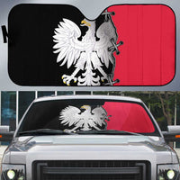 Poland White Eagle Auto Sun Shade Polish National Coat of Arms Design