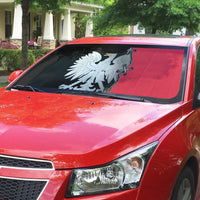 Poland White Eagle Auto Sun Shade Polish National Coat of Arms Design