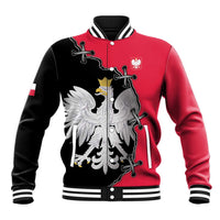 Poland White Eagle Baseball Jacket Polish National Coat of Arms Design