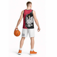 Poland White Eagle Basketball Jersey Polish National Coat of Arms Design